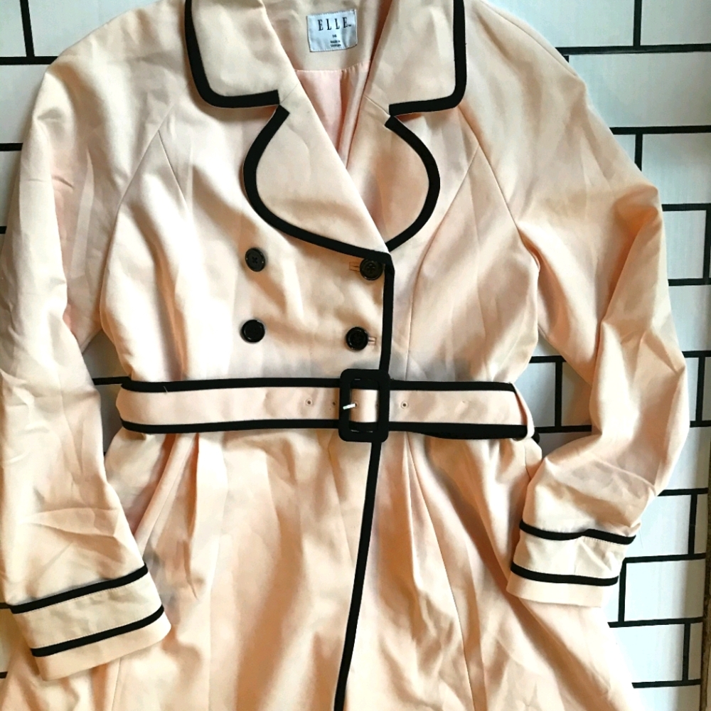 Blush Belted Trench Coat